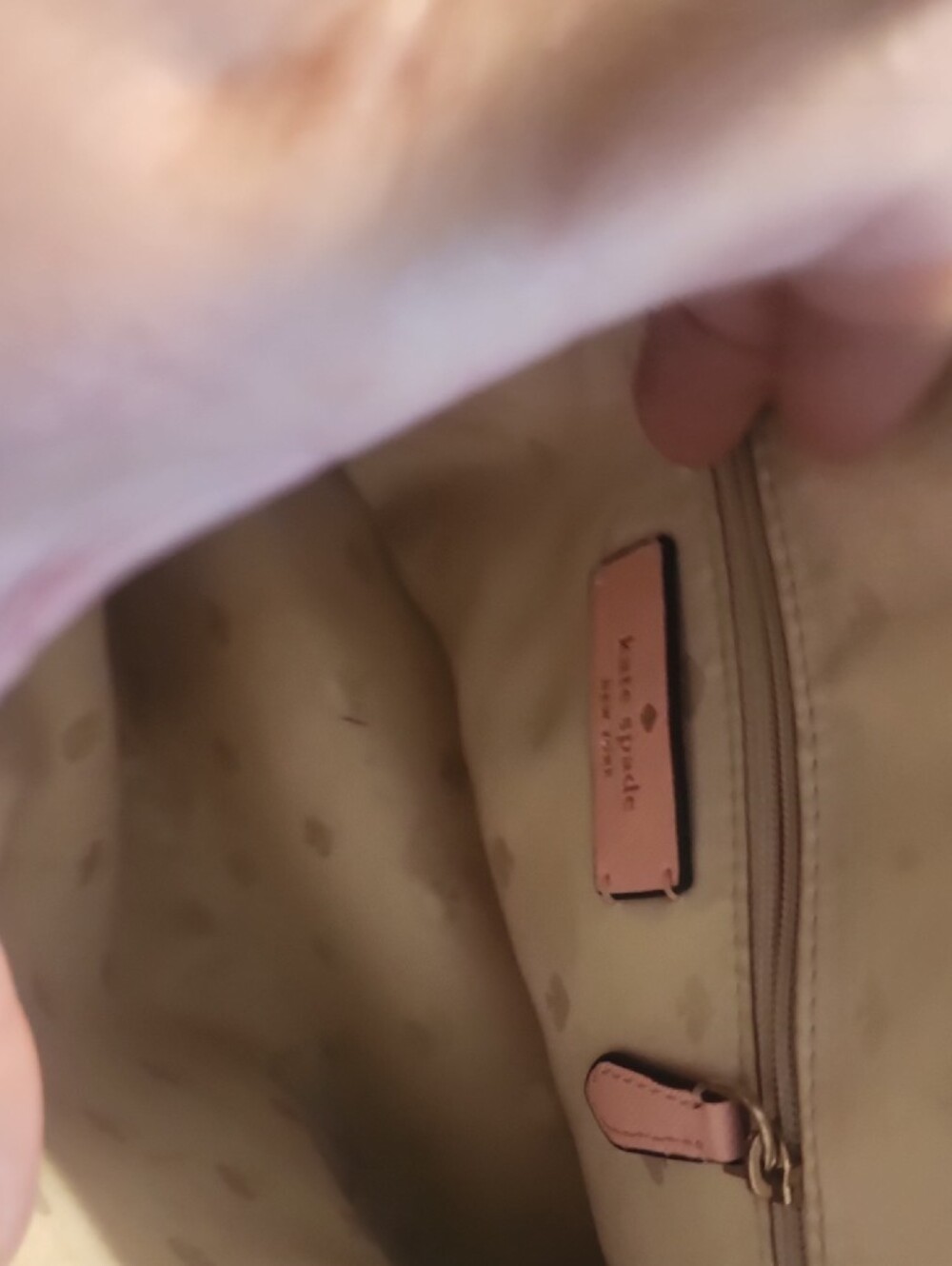 kate spade pink dome satchel with gold-tone logo - Picture 3 of 7